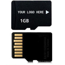 Carte mémoire SD / TF en gros, carte 100% Capacité 2g 4 Go 8 Go TF, carte SD haute qualité